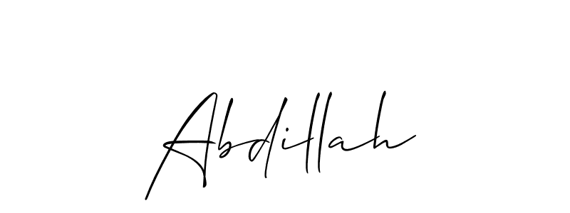 Allison_Script is a professional signature style that is perfect for those who want to add a touch of class to their signature. It is also a great choice for those who want to make their signature more unique. Get Abdillah name to fancy signature for free. Abdillah signature style 2 images and pictures png