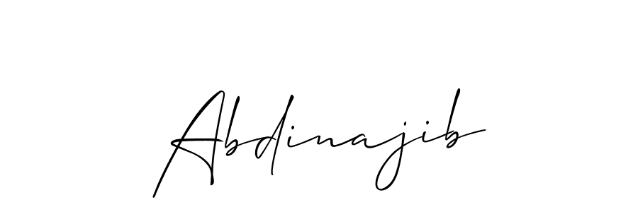 Similarly Allison_Script is the best handwritten signature design. Signature creator online .You can use it as an online autograph creator for name Abdinajib. Abdinajib signature style 2 images and pictures png
