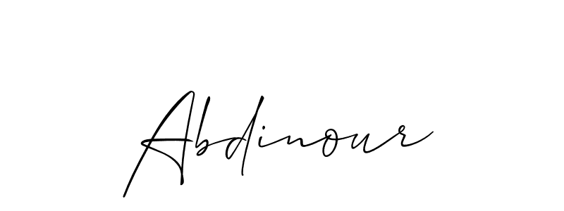 Abdinour stylish signature style. Best Handwritten Sign (Allison_Script) for my name. Handwritten Signature Collection Ideas for my name Abdinour. Abdinour signature style 2 images and pictures png