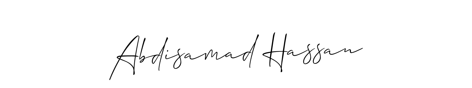 Make a beautiful signature design for name Abdisamad Hassan. Use this online signature maker to create a handwritten signature for free. Abdisamad Hassan signature style 2 images and pictures png