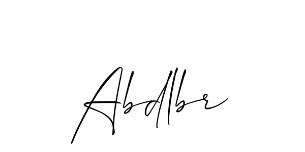 How to Draw Abdlbr signature style? Allison_Script is a latest design signature styles for name Abdlbr. Abdlbr signature style 2 images and pictures png