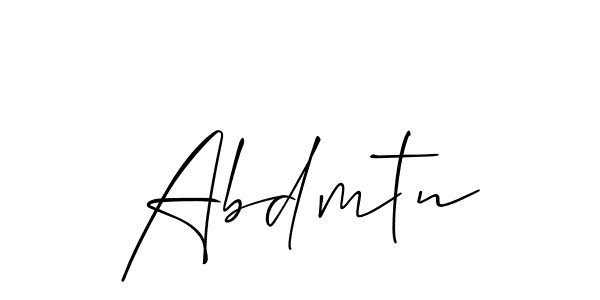 You can use this online signature creator to create a handwritten signature for the name Abdmtn. This is the best online autograph maker. Abdmtn signature style 2 images and pictures png