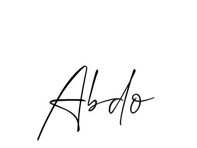 Also You can easily find your signature by using the search form. We will create Abdo name handwritten signature images for you free of cost using Allison_Script sign style. Abdo signature style 2 images and pictures png