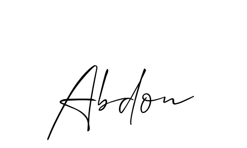 Once you've used our free online signature maker to create your best signature Allison_Script style, it's time to enjoy all of the benefits that Abdon name signing documents. Abdon signature style 2 images and pictures png