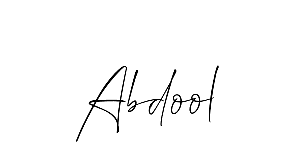 Allison_Script is a professional signature style that is perfect for those who want to add a touch of class to their signature. It is also a great choice for those who want to make their signature more unique. Get Abdool name to fancy signature for free. Abdool signature style 2 images and pictures png