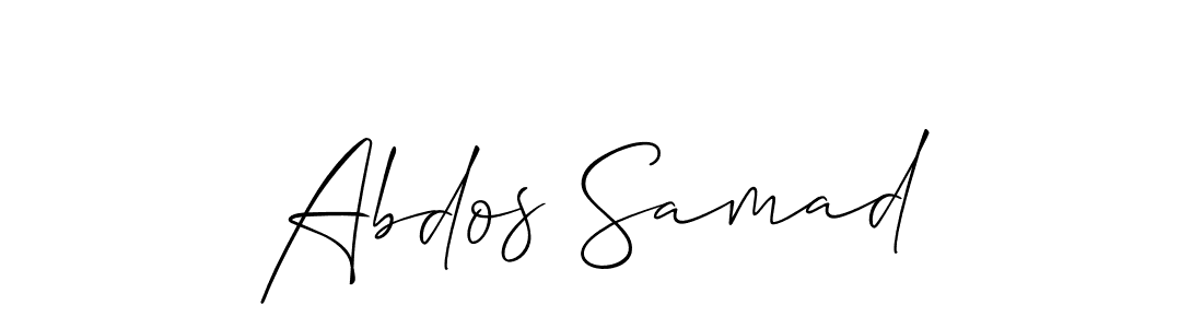 Design your own signature with our free online signature maker. With this signature software, you can create a handwritten (Allison_Script) signature for name Abdos Samad. Abdos Samad signature style 2 images and pictures png