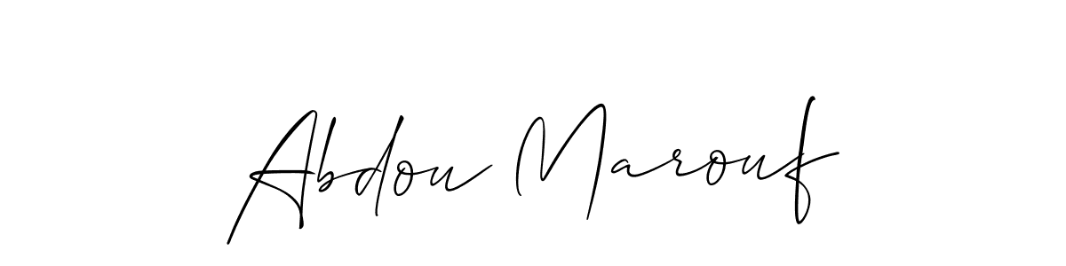 How to Draw Abdou Marouf signature style? Allison_Script is a latest design signature styles for name Abdou Marouf. Abdou Marouf signature style 2 images and pictures png