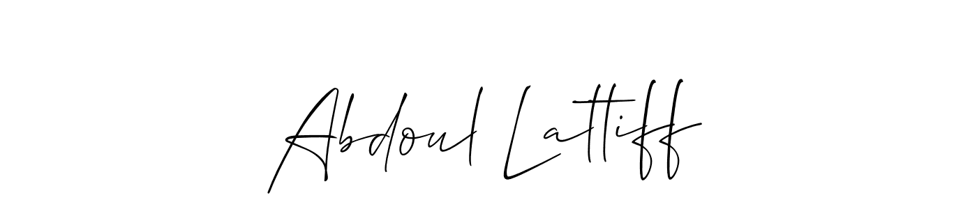 Best and Professional Signature Style for Abdoul Lattiff. Allison_Script Best Signature Style Collection. Abdoul Lattiff signature style 2 images and pictures png