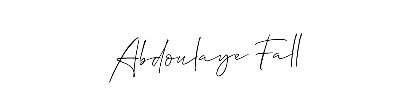 Design your own signature with our free online signature maker. With this signature software, you can create a handwritten (Allison_Script) signature for name Abdoulaye Fall. Abdoulaye Fall signature style 2 images and pictures png