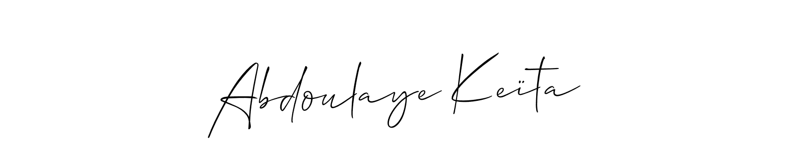 Make a beautiful signature design for name Abdoulaye Keïta. With this signature (Allison_Script) style, you can create a handwritten signature for free. Abdoulaye Keïta signature style 2 images and pictures png