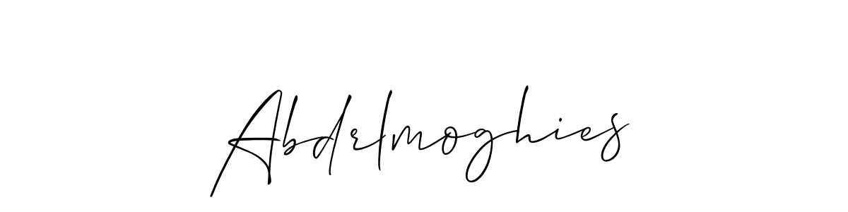 How to make Abdrlmoghies signature? Allison_Script is a professional autograph style. Create handwritten signature for Abdrlmoghies name. Abdrlmoghies signature style 2 images and pictures png