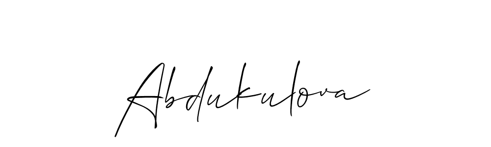 The best way (Allison_Script) to make a short signature is to pick only two or three words in your name. The name Abdukulova include a total of six letters. For converting this name. Abdukulova signature style 2 images and pictures png