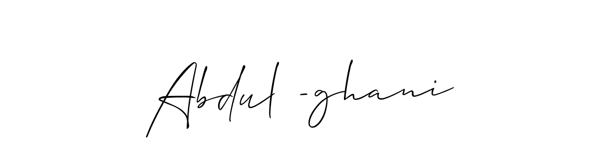 You should practise on your own different ways (Allison_Script) to write your name (Abdul -ghani) in signature. don't let someone else do it for you. Abdul -ghani signature style 2 images and pictures png