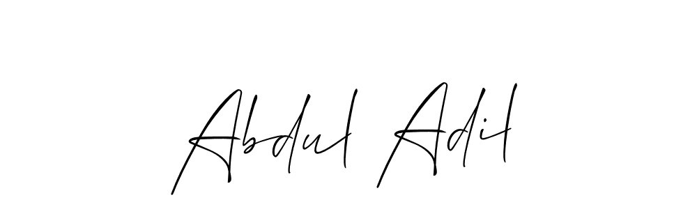 This is the best signature style for the Abdul Adil name. Also you like these signature font (Allison_Script). Mix name signature. Abdul Adil signature style 2 images and pictures png