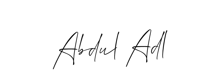 This is the best signature style for the Abdul Adl name. Also you like these signature font (Allison_Script). Mix name signature. Abdul Adl signature style 2 images and pictures png