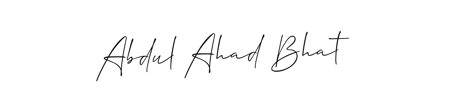 How to make Abdul Ahad Bhat signature? Allison_Script is a professional autograph style. Create handwritten signature for Abdul Ahad Bhat name. Abdul Ahad Bhat signature style 2 images and pictures png