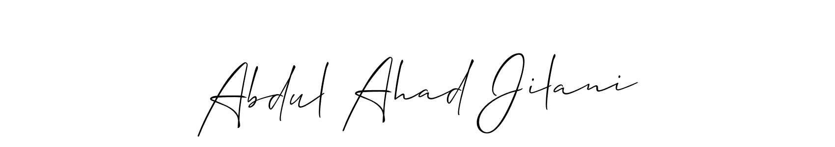 Once you've used our free online signature maker to create your best signature Allison_Script style, it's time to enjoy all of the benefits that Abdul Ahad Jilani name signing documents. Abdul Ahad Jilani signature style 2 images and pictures png