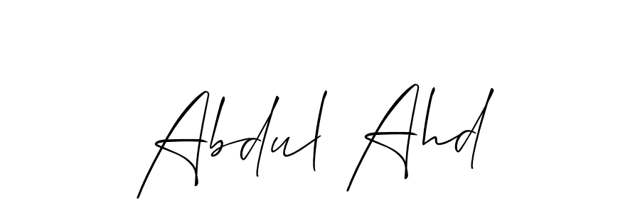 Best and Professional Signature Style for Abdul Ahd. Allison_Script Best Signature Style Collection. Abdul Ahd signature style 2 images and pictures png