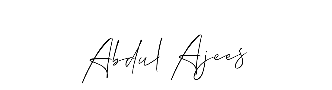 Abdul Ajees stylish signature style. Best Handwritten Sign (Allison_Script) for my name. Handwritten Signature Collection Ideas for my name Abdul Ajees. Abdul Ajees signature style 2 images and pictures png