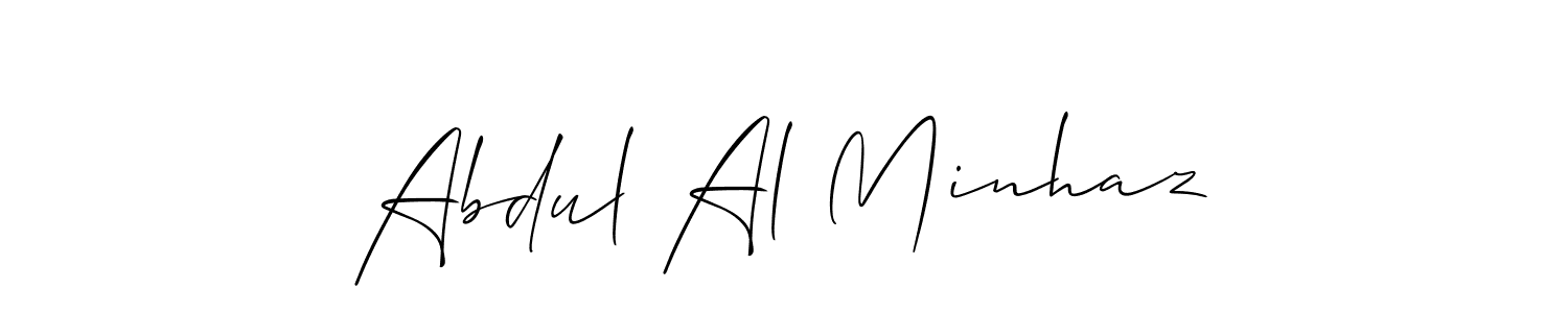 Also we have Abdul Al Minhaz name is the best signature style. Create professional handwritten signature collection using Allison_Script autograph style. Abdul Al Minhaz signature style 2 images and pictures png