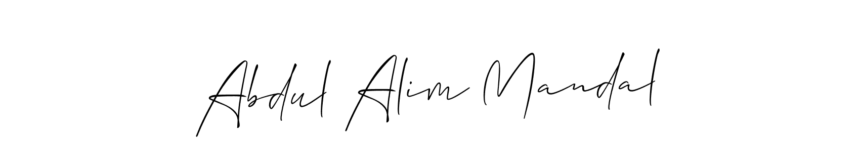 This is the best signature style for the Abdul Alim Mandal name. Also you like these signature font (Allison_Script). Mix name signature. Abdul Alim Mandal signature style 2 images and pictures png