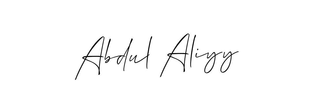 Make a beautiful signature design for name Abdul Aliyy. With this signature (Allison_Script) style, you can create a handwritten signature for free. Abdul Aliyy signature style 2 images and pictures png