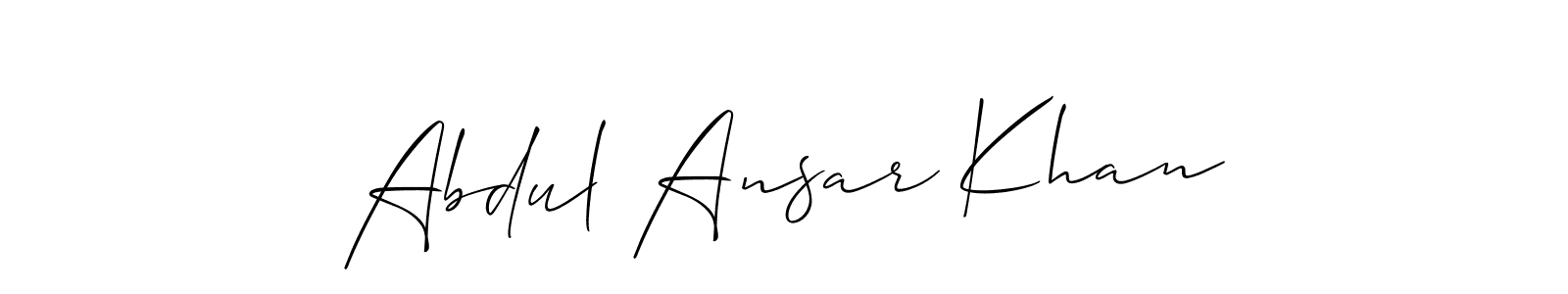 This is the best signature style for the Abdul Ansar Khan name. Also you like these signature font (Allison_Script). Mix name signature. Abdul Ansar Khan signature style 2 images and pictures png
