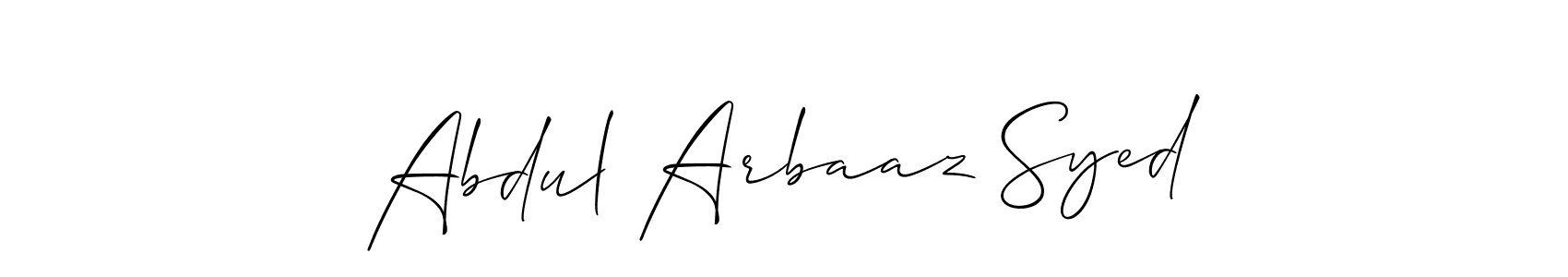 You can use this online signature creator to create a handwritten signature for the name Abdul Arbaaz Syed. This is the best online autograph maker. Abdul Arbaaz Syed signature style 2 images and pictures png