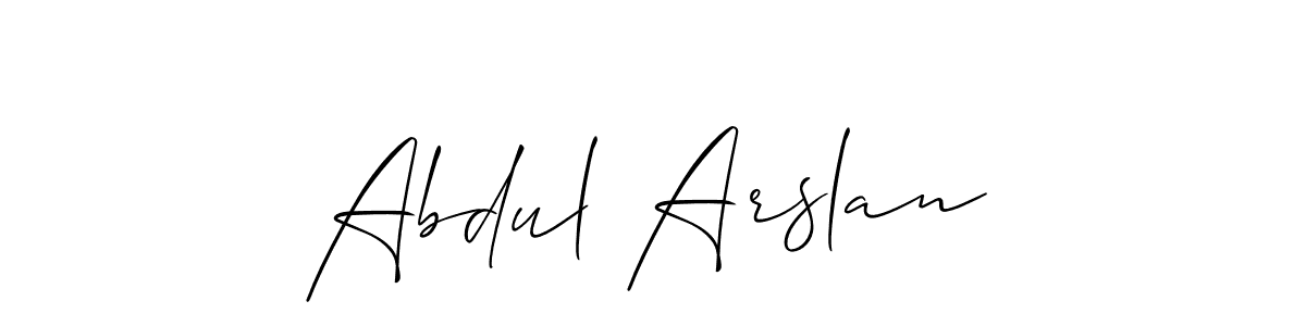 It looks lik you need a new signature style for name Abdul Arslan. Design unique handwritten (Allison_Script) signature with our free signature maker in just a few clicks. Abdul Arslan signature style 2 images and pictures png