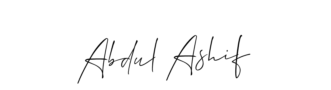 Create a beautiful signature design for name Abdul Ashif. With this signature (Allison_Script) fonts, you can make a handwritten signature for free. Abdul Ashif signature style 2 images and pictures png