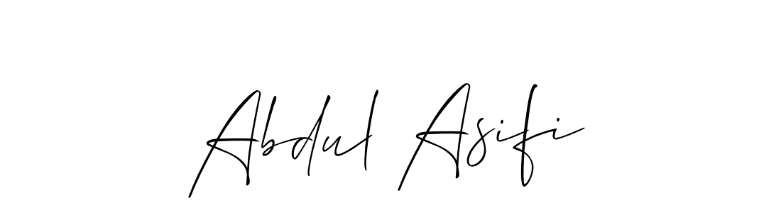 Make a beautiful signature design for name Abdul Asifi. With this signature (Allison_Script) style, you can create a handwritten signature for free. Abdul Asifi signature style 2 images and pictures png