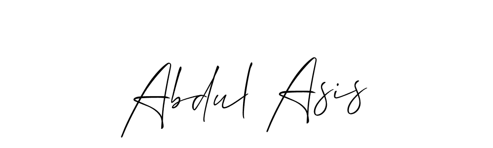 Similarly Allison_Script is the best handwritten signature design. Signature creator online .You can use it as an online autograph creator for name Abdul Asis. Abdul Asis signature style 2 images and pictures png