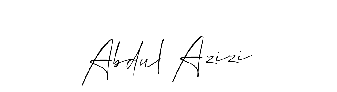 Make a beautiful signature design for name Abdul Azizi. With this signature (Allison_Script) style, you can create a handwritten signature for free. Abdul Azizi signature style 2 images and pictures png