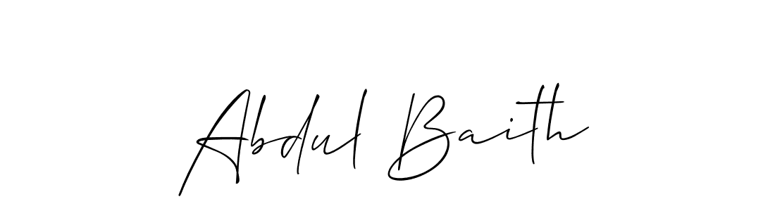How to make Abdul Baith signature? Allison_Script is a professional autograph style. Create handwritten signature for Abdul Baith name. Abdul Baith signature style 2 images and pictures png