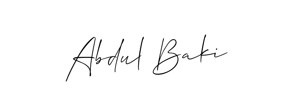 Make a short Abdul Baki signature style. Manage your documents anywhere anytime using Allison_Script. Create and add eSignatures, submit forms, share and send files easily. Abdul Baki signature style 2 images and pictures png