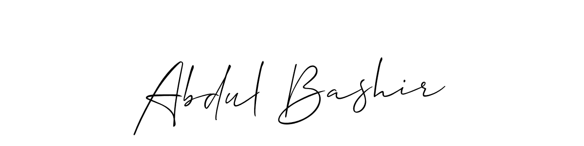 It looks lik you need a new signature style for name Abdul Bashir. Design unique handwritten (Allison_Script) signature with our free signature maker in just a few clicks. Abdul Bashir signature style 2 images and pictures png