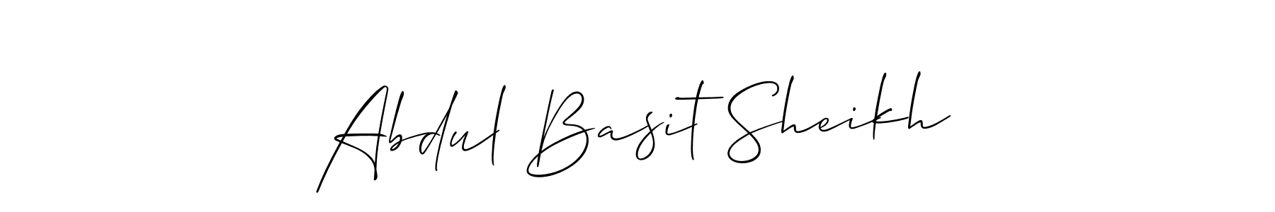 Design your own signature with our free online signature maker. With this signature software, you can create a handwritten (Allison_Script) signature for name Abdul Basit Sheikh. Abdul Basit Sheikh signature style 2 images and pictures png