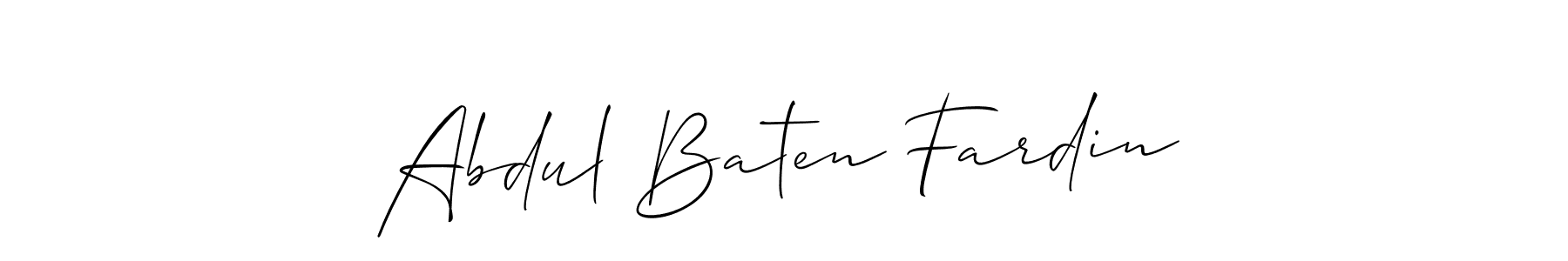 Make a beautiful signature design for name Abdul Baten Fardin. Use this online signature maker to create a handwritten signature for free. Abdul Baten Fardin signature style 2 images and pictures png