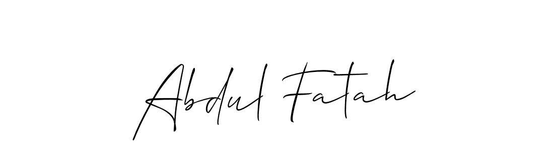 Also You can easily find your signature by using the search form. We will create Abdul Fatah name handwritten signature images for you free of cost using Allison_Script sign style. Abdul Fatah signature style 2 images and pictures png