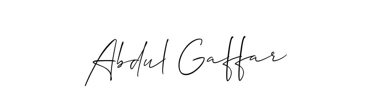 Similarly Allison_Script is the best handwritten signature design. Signature creator online .You can use it as an online autograph creator for name Abdul Gaffar. Abdul Gaffar signature style 2 images and pictures png