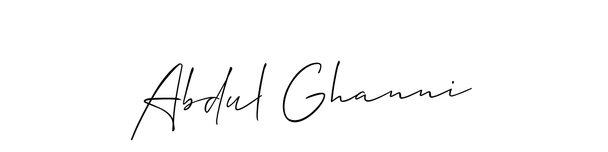 The best way (Allison_Script) to make a short signature is to pick only two or three words in your name. The name Abdul Ghanni include a total of six letters. For converting this name. Abdul Ghanni signature style 2 images and pictures png