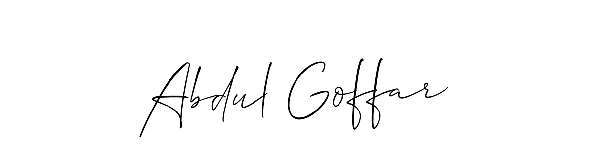 This is the best signature style for the Abdul Goffar name. Also you like these signature font (Allison_Script). Mix name signature. Abdul Goffar signature style 2 images and pictures png