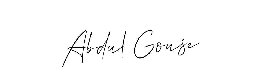 Design your own signature with our free online signature maker. With this signature software, you can create a handwritten (Allison_Script) signature for name Abdul Gouse. Abdul Gouse signature style 2 images and pictures png