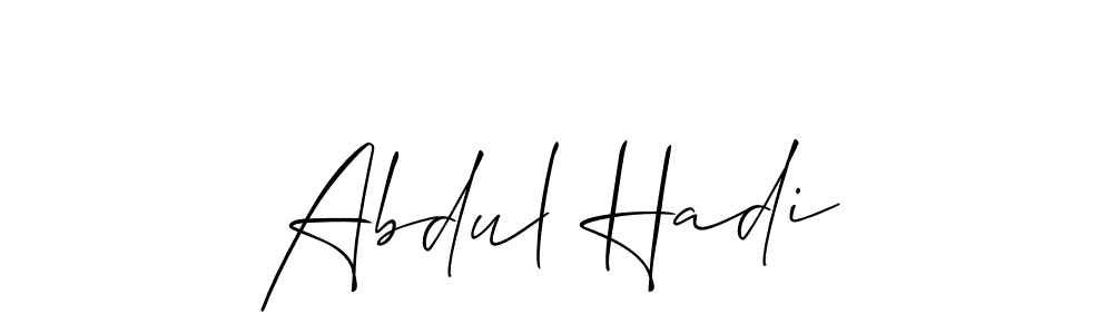 Make a beautiful signature design for name Abdul Hadi. With this signature (Allison_Script) style, you can create a handwritten signature for free. Abdul Hadi signature style 2 images and pictures png