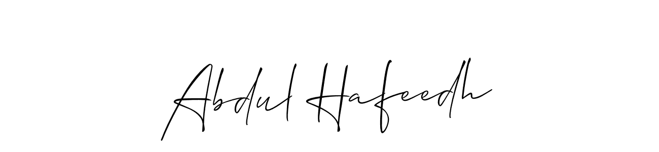 Make a short Abdul Hafeedh signature style. Manage your documents anywhere anytime using Allison_Script. Create and add eSignatures, submit forms, share and send files easily. Abdul Hafeedh signature style 2 images and pictures png