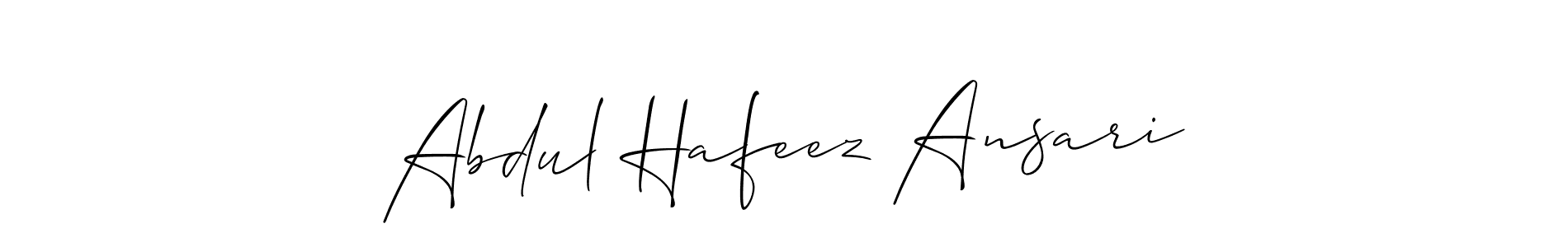 Allison_Script is a professional signature style that is perfect for those who want to add a touch of class to their signature. It is also a great choice for those who want to make their signature more unique. Get Abdul Hafeez Ansari name to fancy signature for free. Abdul Hafeez Ansari signature style 2 images and pictures png