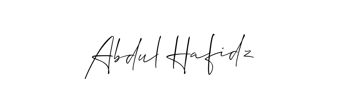 Similarly Allison_Script is the best handwritten signature design. Signature creator online .You can use it as an online autograph creator for name Abdul Hafidz. Abdul Hafidz signature style 2 images and pictures png