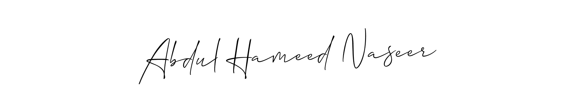 Once you've used our free online signature maker to create your best signature Allison_Script style, it's time to enjoy all of the benefits that Abdul Hameed Naseer name signing documents. Abdul Hameed Naseer signature style 2 images and pictures png