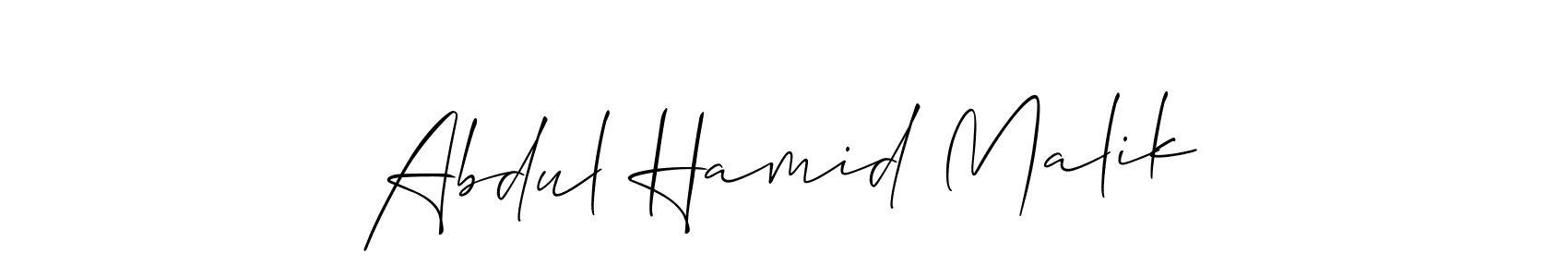 Check out images of Autograph of Abdul Hamid Malik name. Actor Abdul Hamid Malik Signature Style. Allison_Script is a professional sign style online. Abdul Hamid Malik signature style 2 images and pictures png