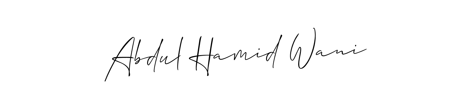 Here are the top 10 professional signature styles for the name Abdul Hamid Wani. These are the best autograph styles you can use for your name. Abdul Hamid Wani signature style 2 images and pictures png